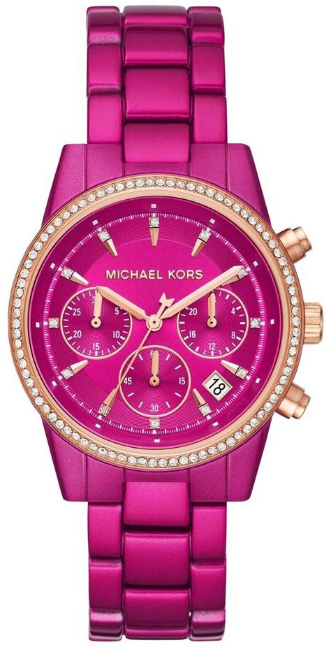 michael kors uhr pink|michael kors pink edition.